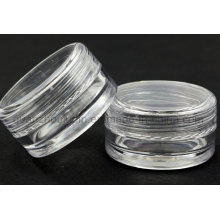OEM Plastic Transparent Travel Face Cream Cosmetic Jar with Cap